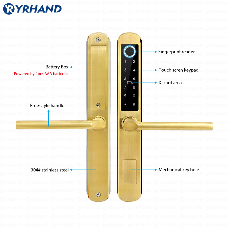 IP66規格、ゴールド色のステンレス製、スライド式ガラス扉用 - Letter Opener Brass のレビューと価格