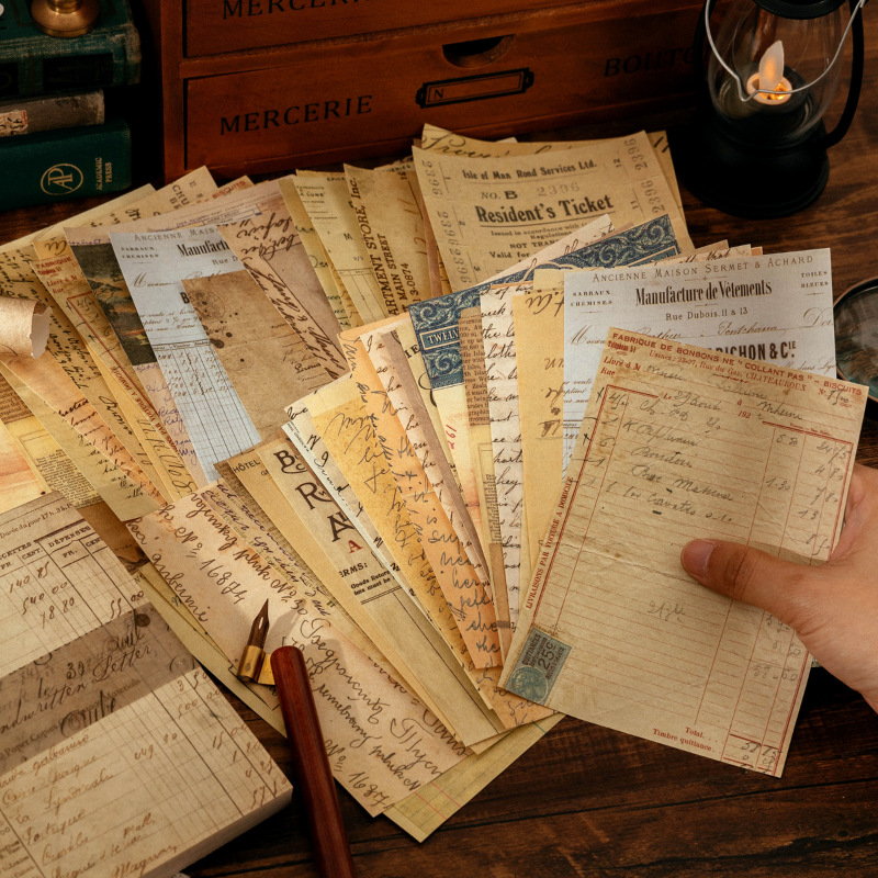 100 枚ヴィンテージ INS 花柄素材紙書き込み可能な装飾 - Ink Blotter Paper のレビューと価格