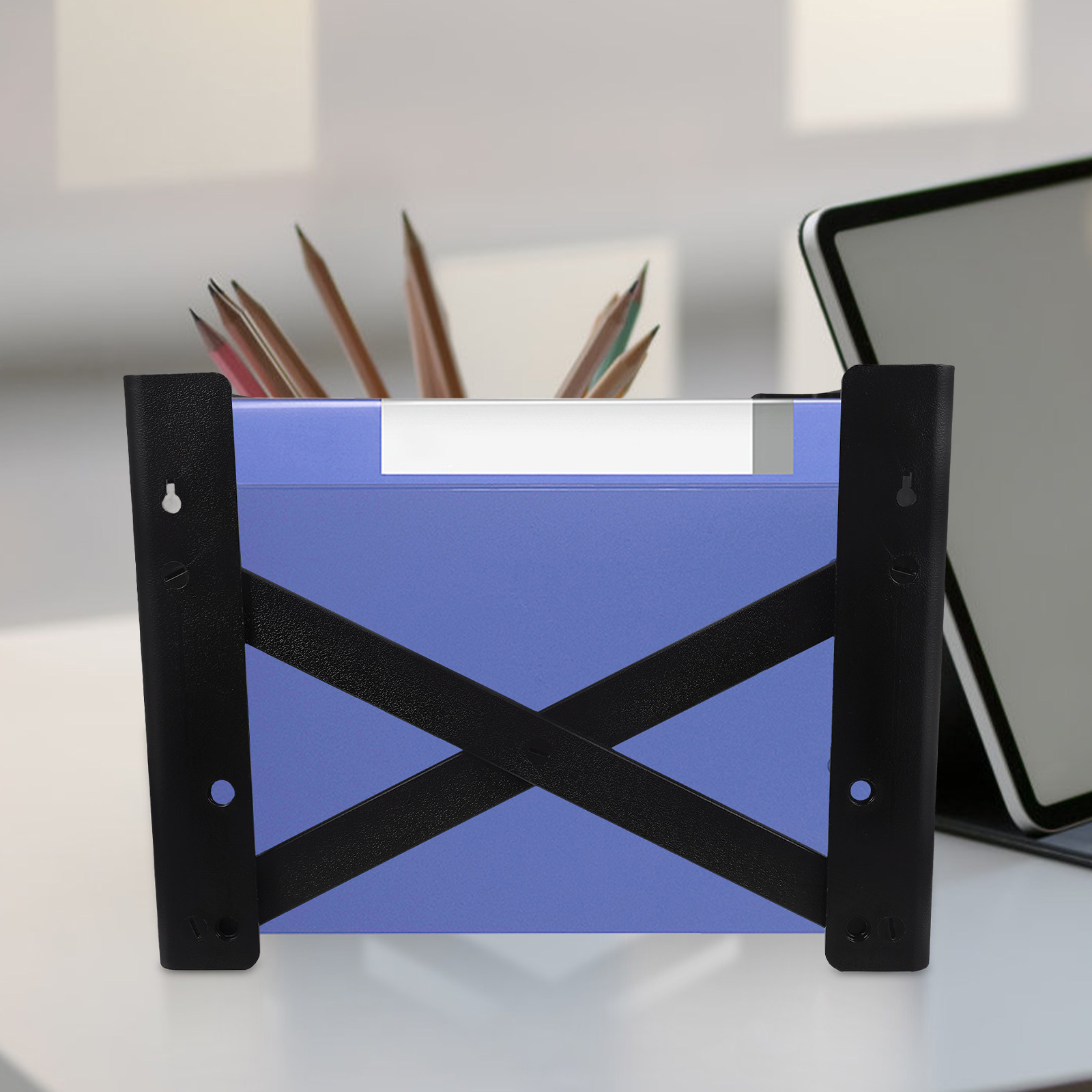 デスクトップファイルホルダー、大容量、プラスチック製、オフィ - Magazine Holder Rack のレビューと価格